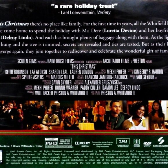 THIS CHRISTMAS DVD Delroy Lindo, Idris Elba, Loretta Devine, Chris Brown - Picture 5 of 6